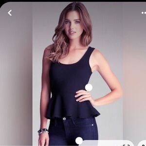 Bebe peplum tank top